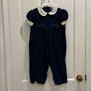 The Lecorgne Collection Boutique Denim Jumper Size 2T